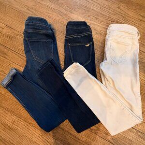Skinny High & Mid-Rise Hollister Jeans Bundle | Size 1R/25W (3 items)